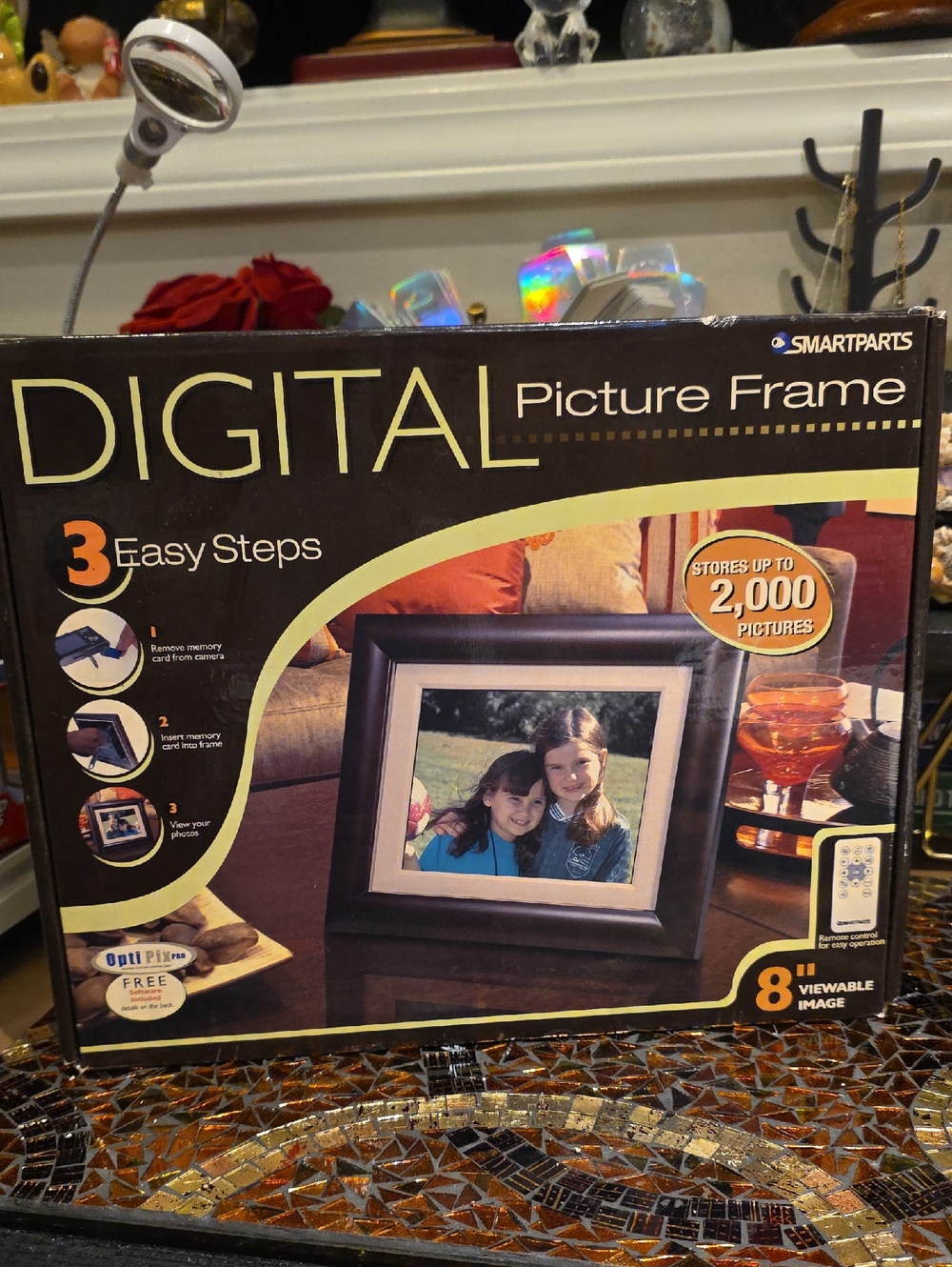 Black Digital Picture Frame - 8" Viewable